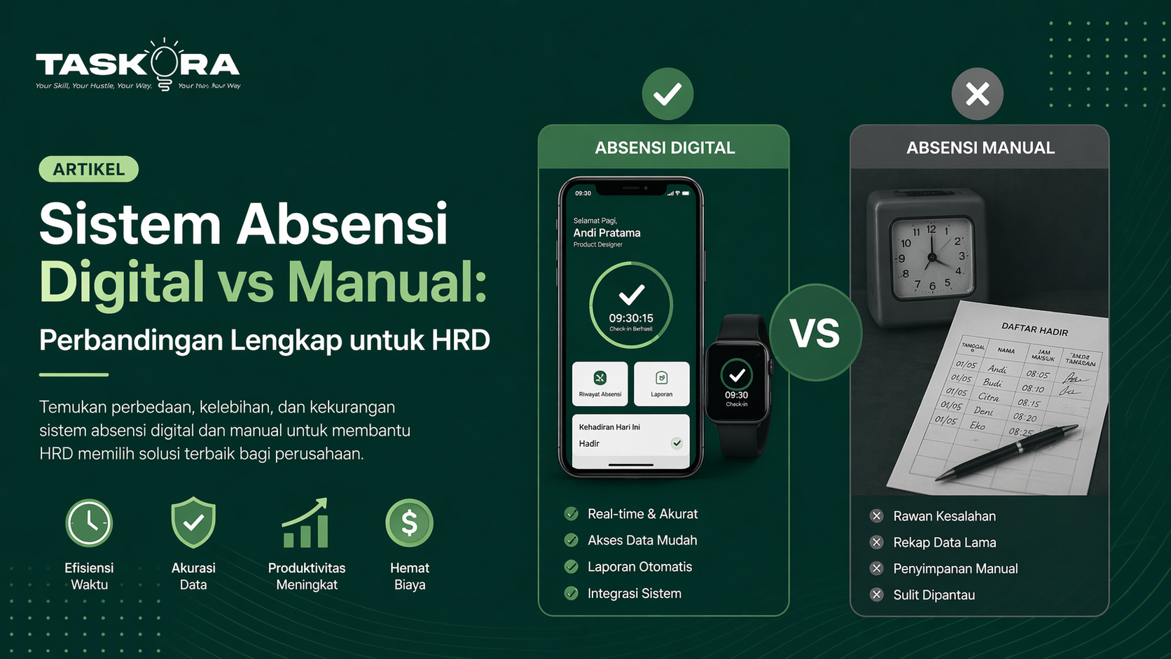 Sistem Absensi Digital vs Manual: Perbandingan Lengkap untuk HRD