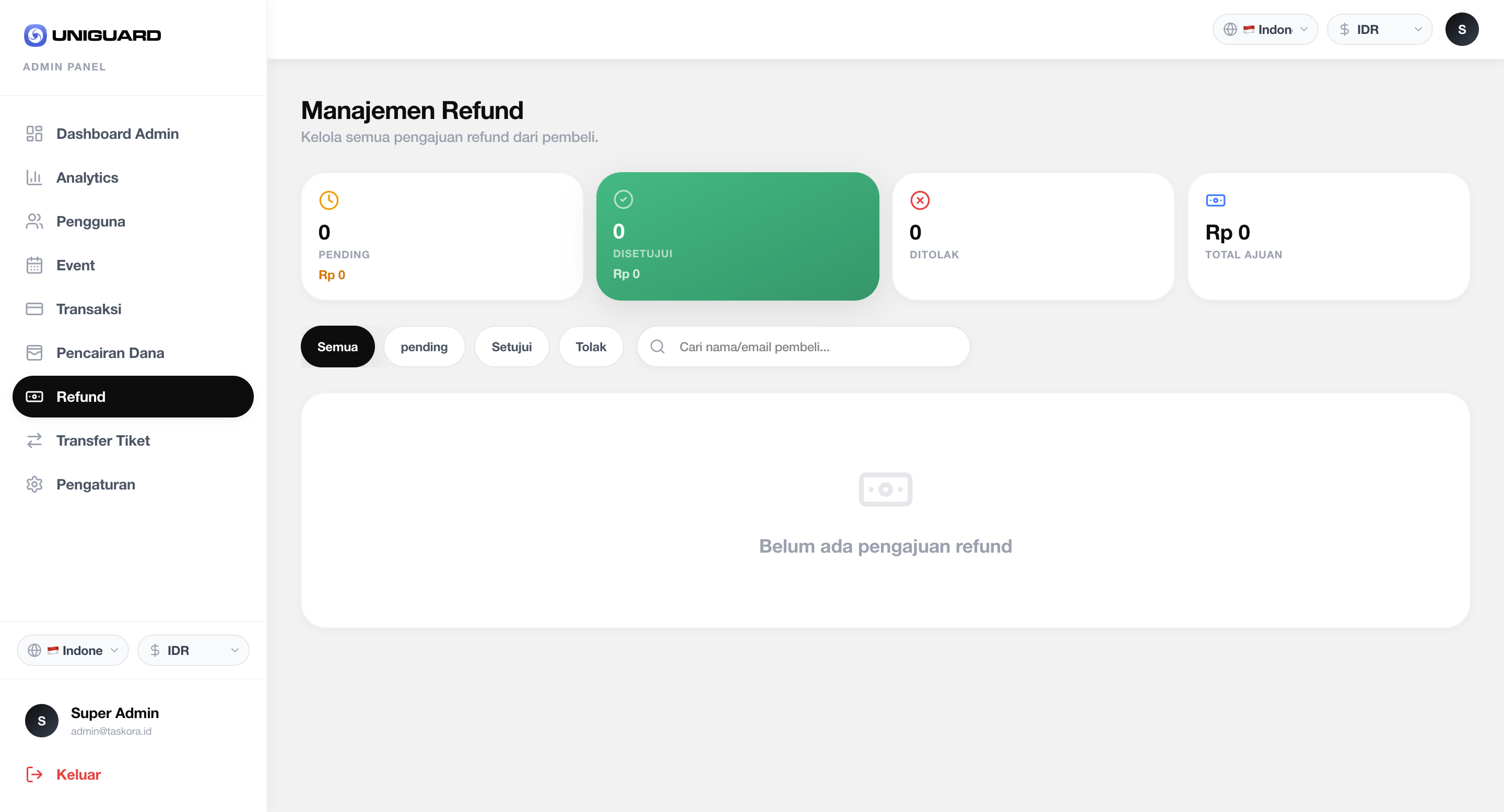 Uniguard Ticketing Platform