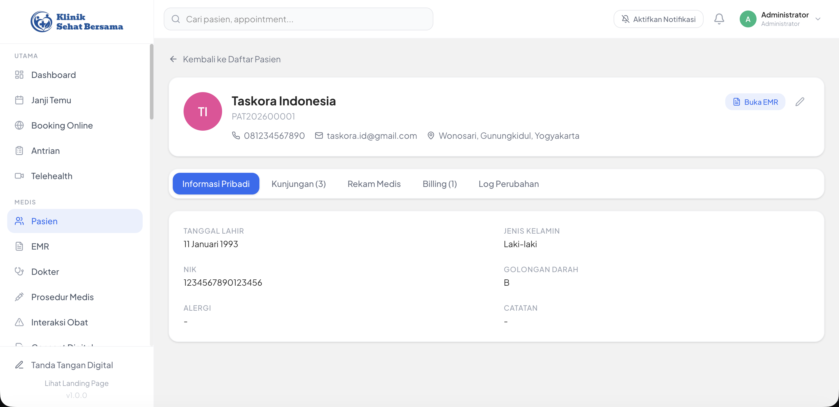 Sistem Manajemen Klinik
