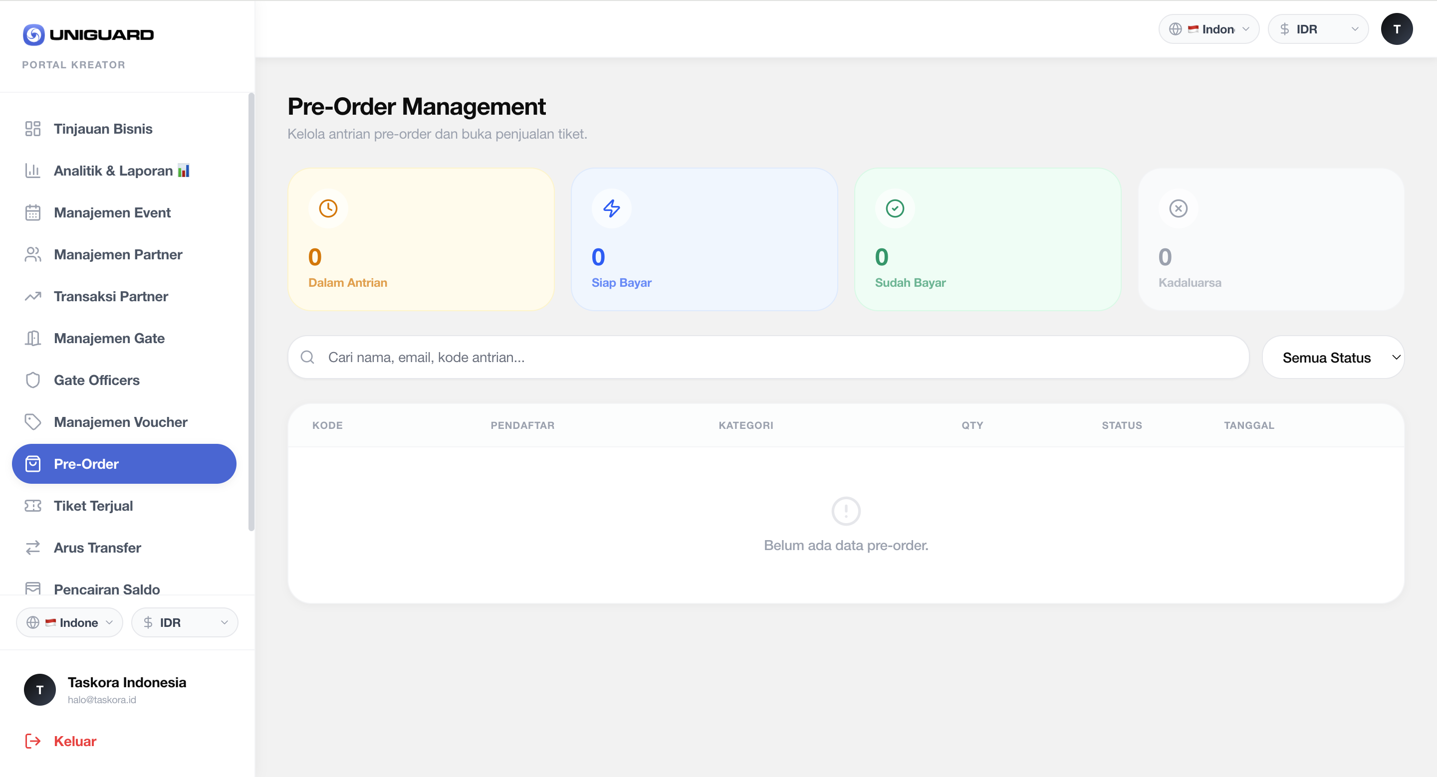 Uniguard Ticketing Platform